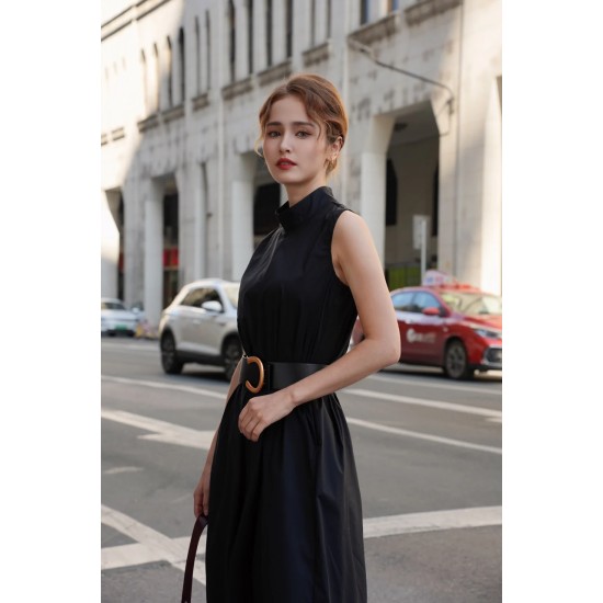 Bocoli Classic High Collar Jumpsuit