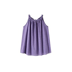 Purple Rope Collar A Line Blouse BT455661