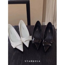 SKL Fold Leather Pumps