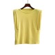 Solid Sleeve Colours Knitted Tee WT6980