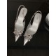 Love Carnation Slingback Kitten Heels