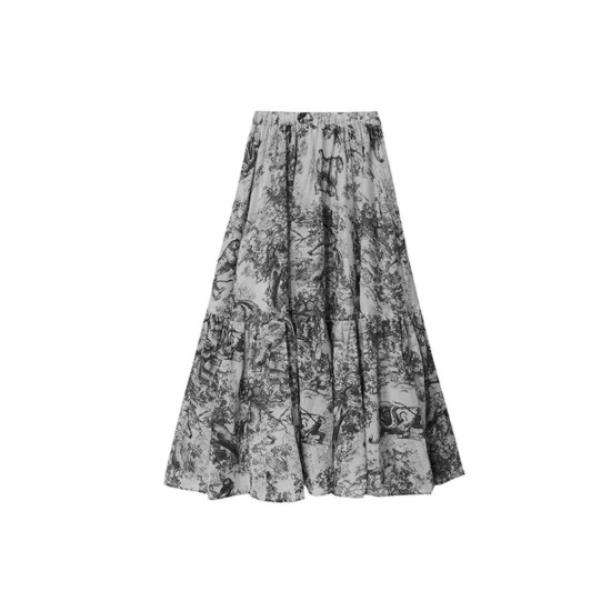 Jungle Printed Maxi Skirt