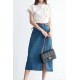 Split Denim Skirt BB072084