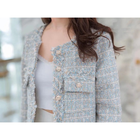 Tweed Button Front Coat WT1024