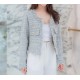 Tweed Button Front Coat WT1024