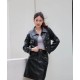 Leather Jacket With Gold Button WD78720