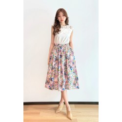 Art Floral Painting Skirt BB421138