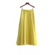 Neon Satin Long Skirt BD614532