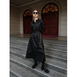 Bocoli Classic Leather Maxi Dress