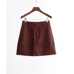 Winter Leather Skirt WP92037