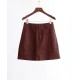 Winter Leather Skirt WP92037