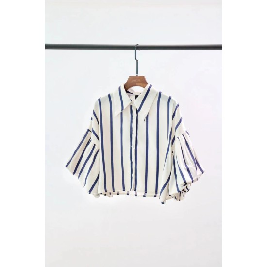 Lantern Sleeve Stripe Top BT15240