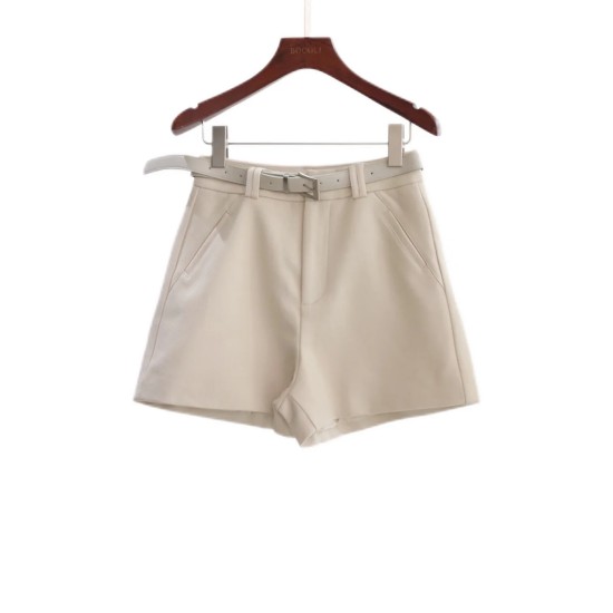 Winter Wool Belted Short Pants WP303455