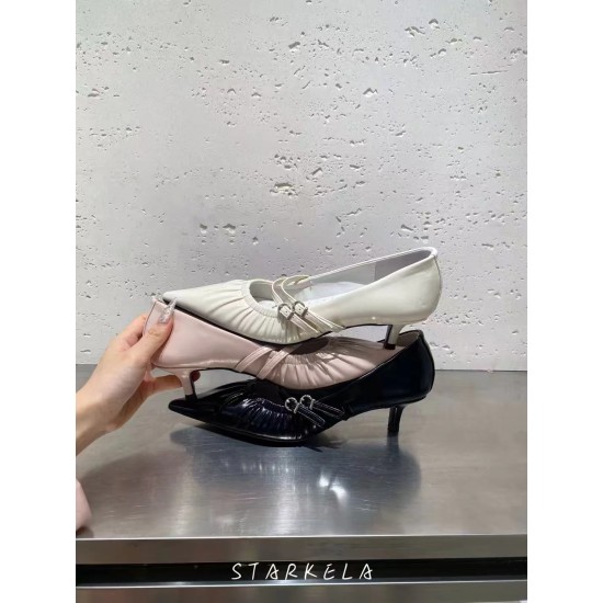 Blooming Pleated Pumps SF666-1 (Pre Order)