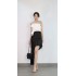 Satin Irregular Skirt WBT09733