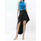 Satin Irregular Skirt WBT09733